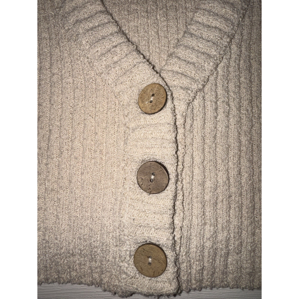 Free People Cropped Sweater Vest Women’s XS Boho Coastal Knit Button Indie - Picture 3 of 7
